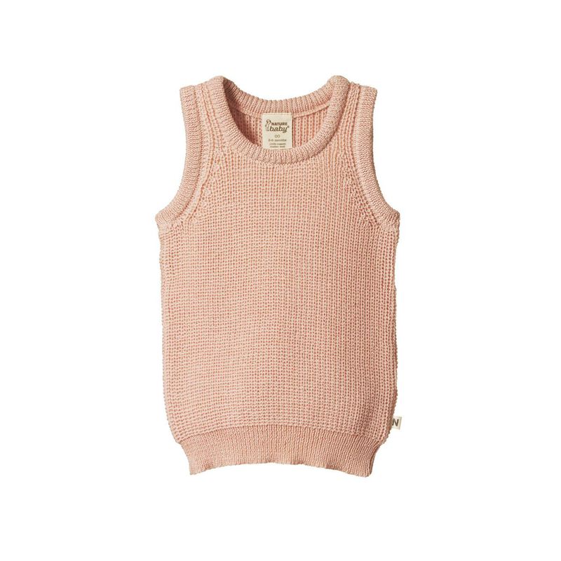 Nature Baby Merino Knit Vest 0-3Y image number 0